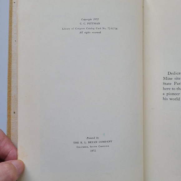 Local History Book Death of a Gold Mine Pittman Signed # 29 / 500 Haile SC 1st - Picture 3 of 16